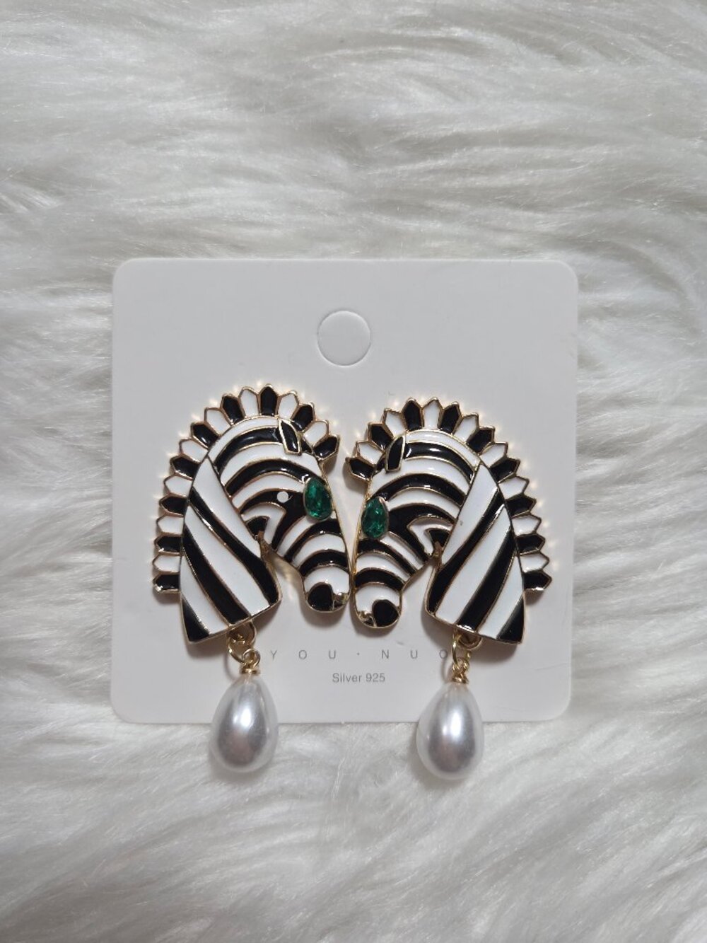 Zebra Design Earrings
